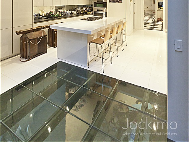 Interior Glass Flooring from Jockimo in a Residential Kitchen
