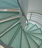 spiral glass stair treads